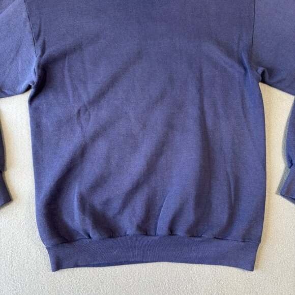 Vintage 80s Jerzees Hoodie Penn State Nurse Womens L Blue Faded USA Made RARE - Picture 13 of 14